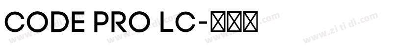 Code Pro LC字体转换